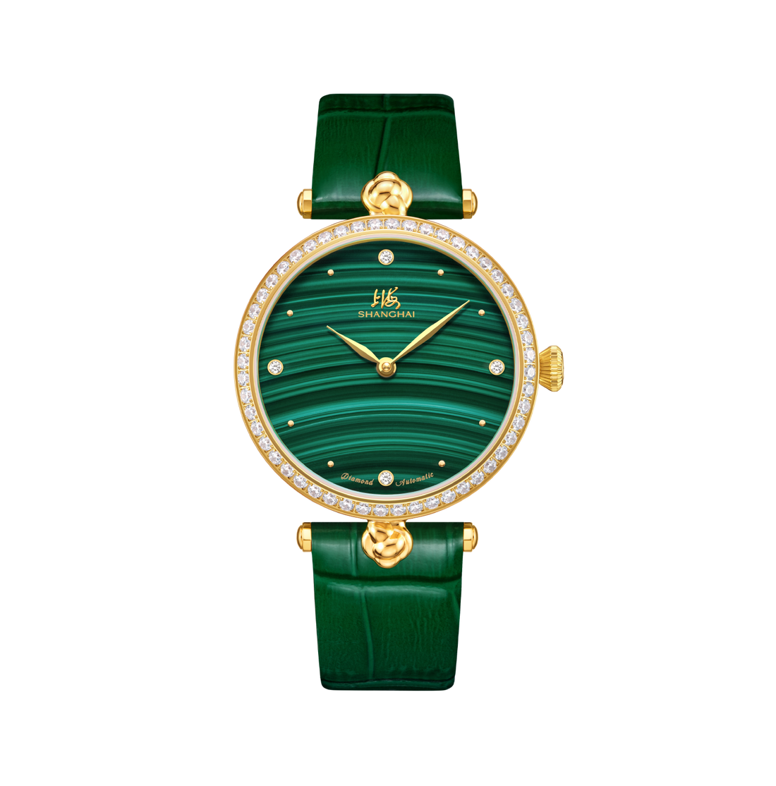 SHANGHAI Watch Cheongsam Green Malachite Automatic 36mm