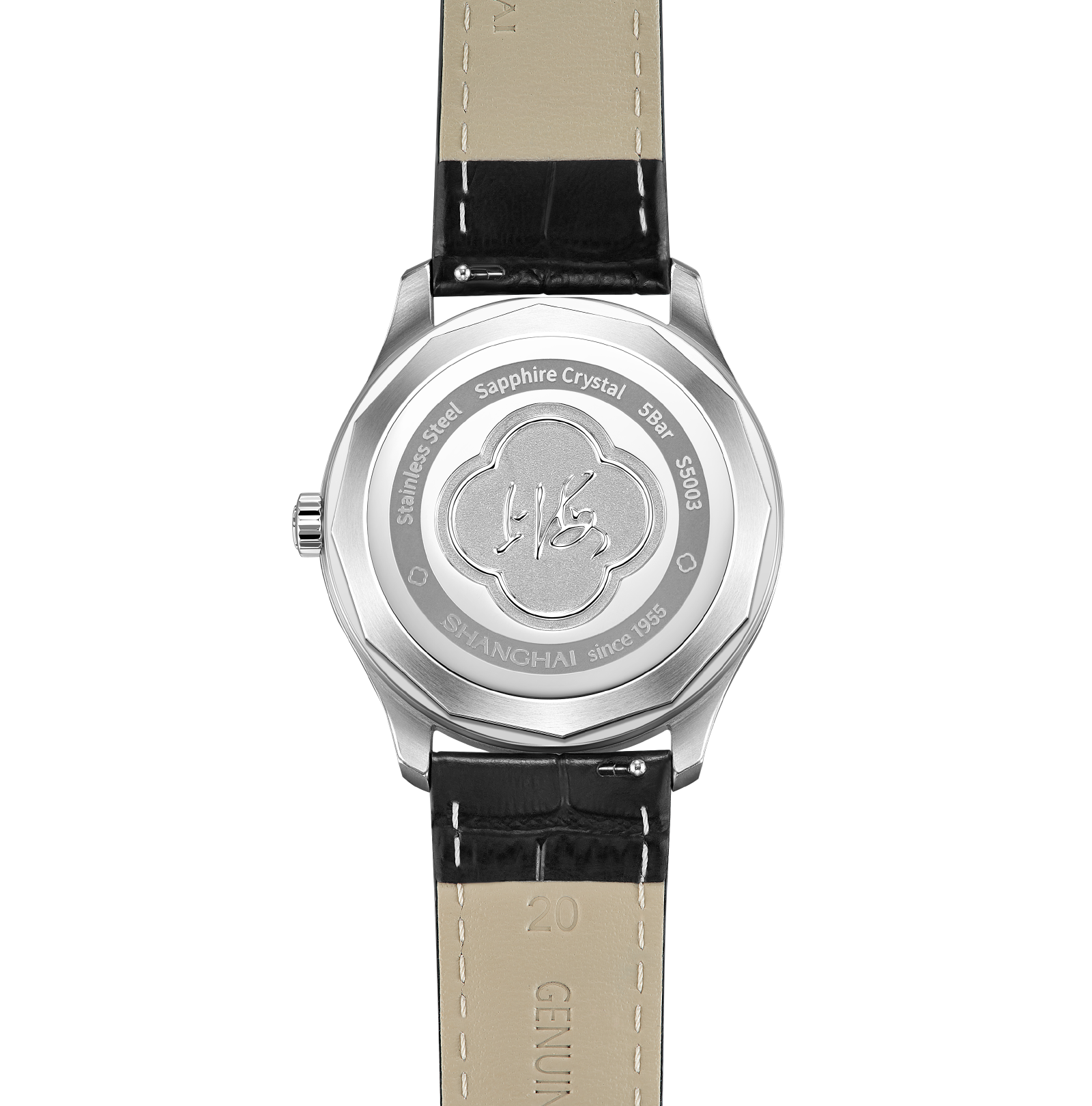 Shanghai Watch 50s Silver Moon Phase Automatic 39mm