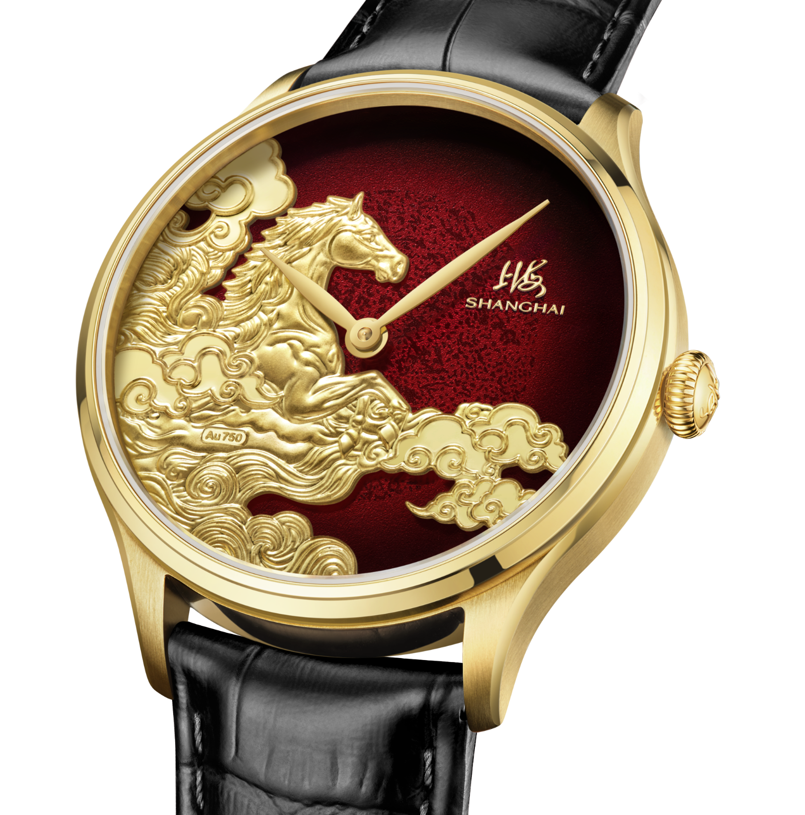 Shanghai Watch Golden Zodiac · Steed | Scarlet Smoked Dial 40mm