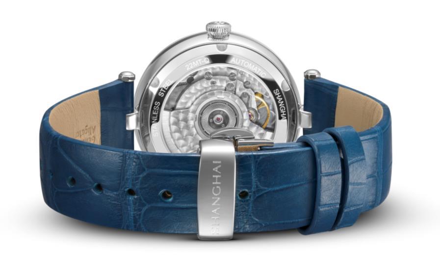 Shanghai Watch Cheongsam Diamond‑set  Blue Painted Dial 36mm