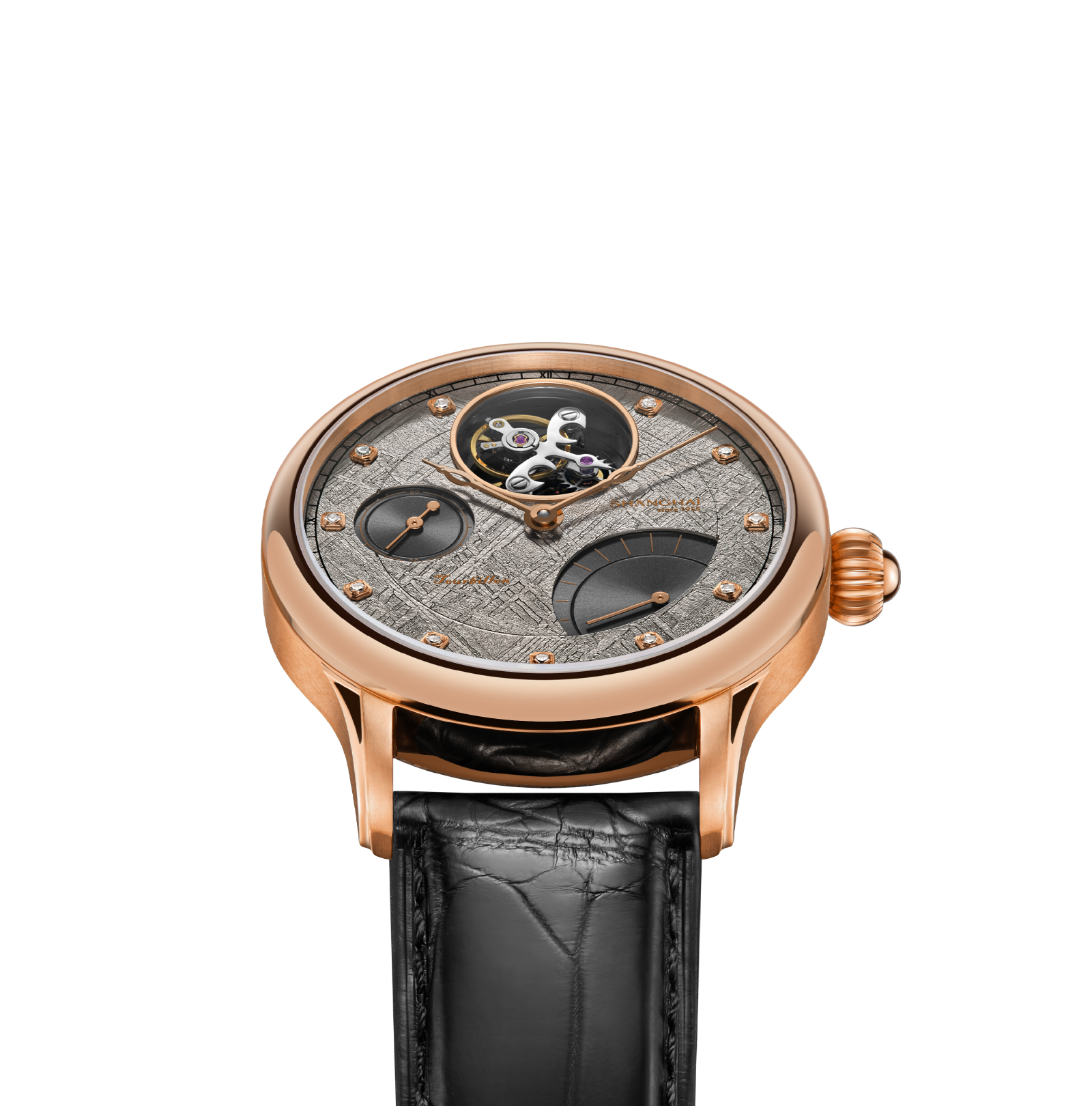 Shanghai Watch Galactic Tourbillon Meteorite Dial | Rose Gold 42mm